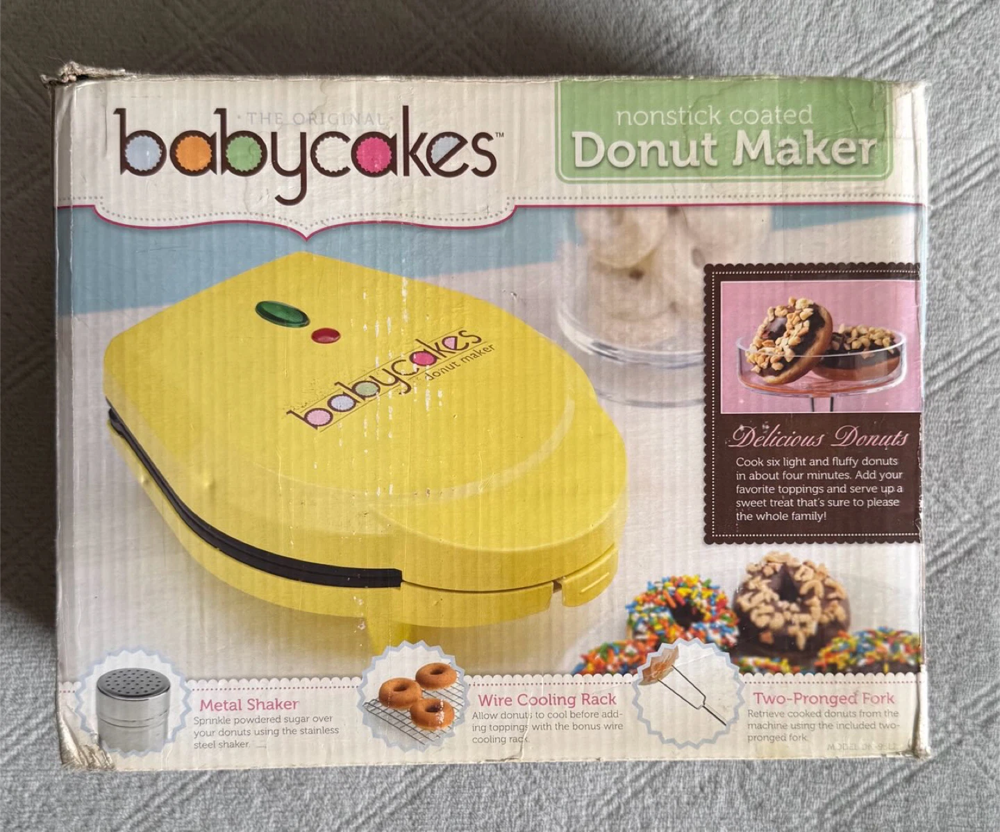 Babycakes Nonstick Coated Donut Maker — Yellow - photo 2