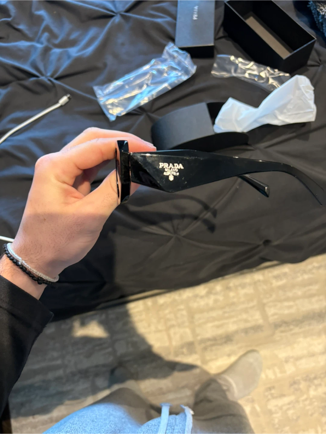 Prada Black Sunglasses with Case - photo 4