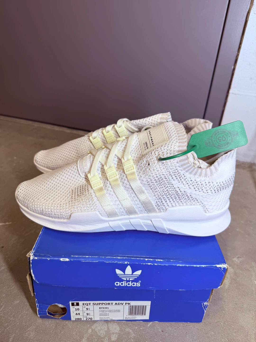 Adidas EQT Support ADV PK White Sneakers - Size 10 - photo 2