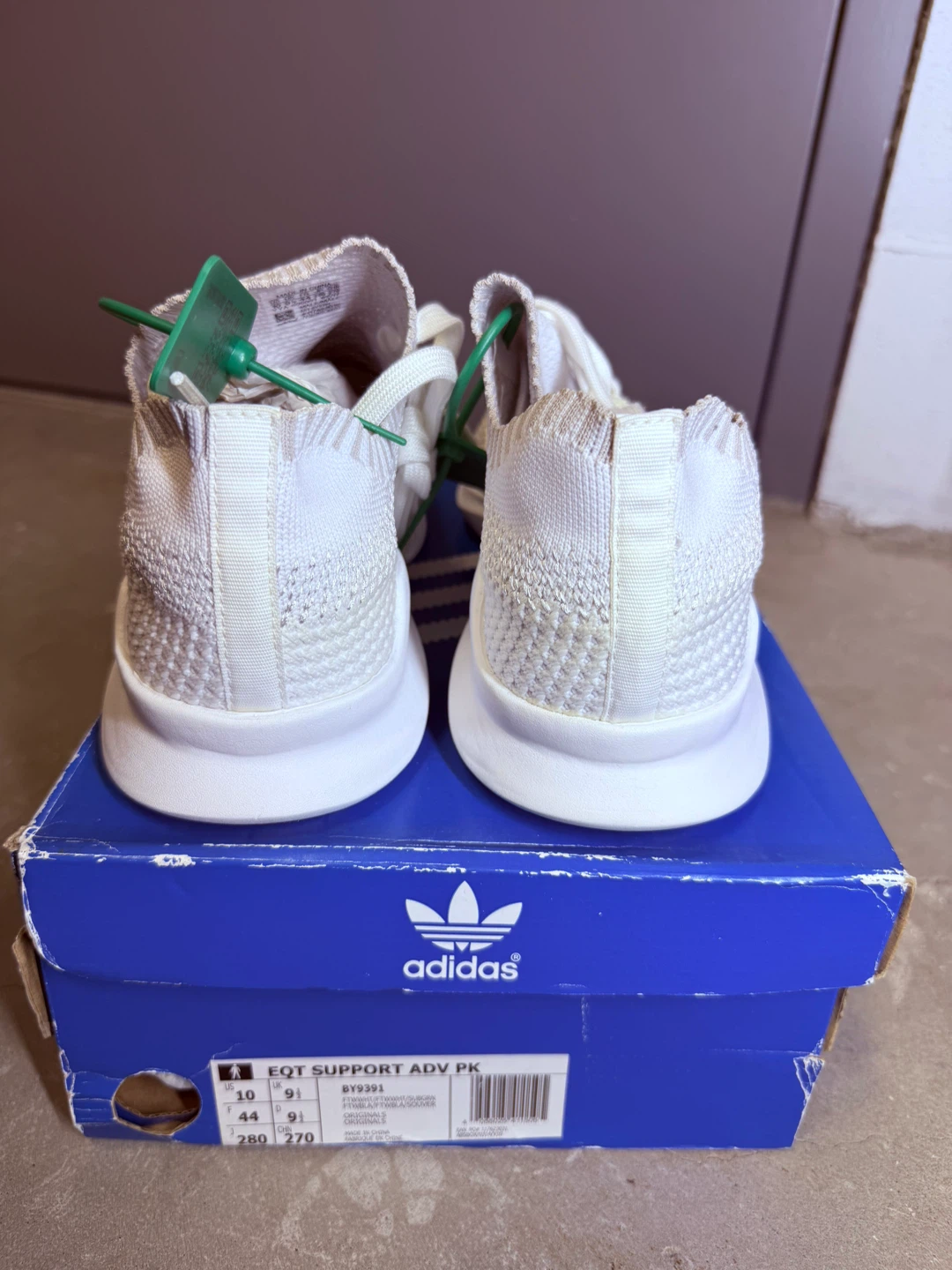 Adidas EQT Support ADV PK White Sneakers - Size 10 - photo 3