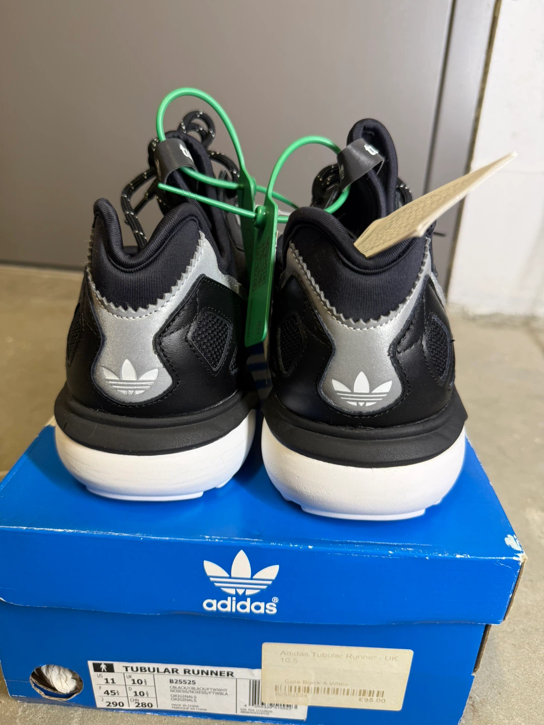 Adidas Tubular Runner Black White Shoes - Men's US 11 - photo 5