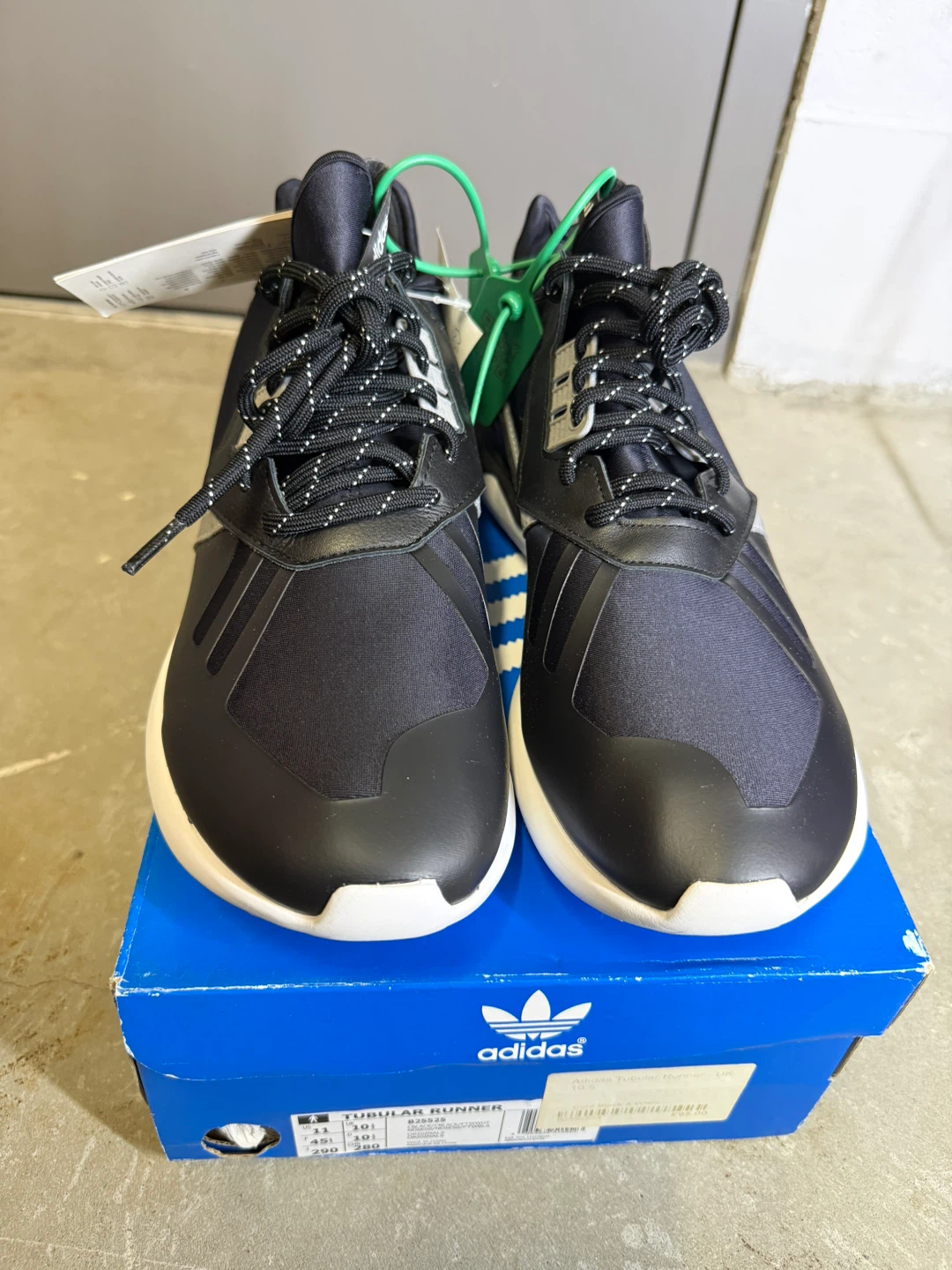 Adidas Tubular Runner Black White Shoes - Men's US 11 - photo 3