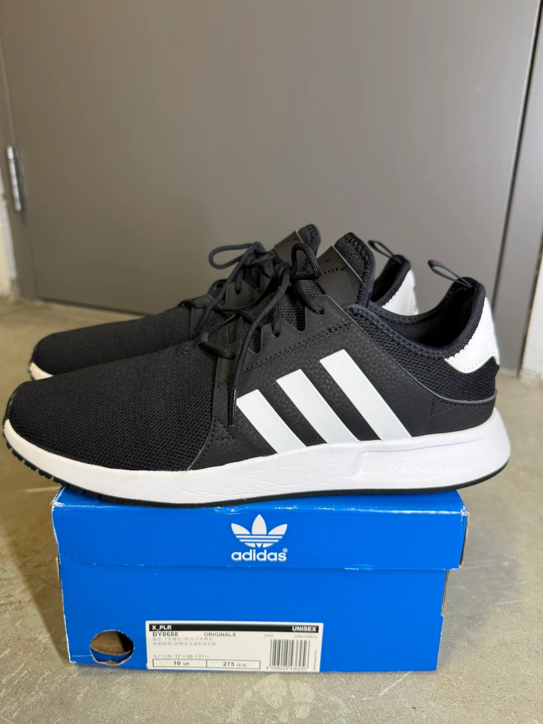 Adidas X_PLR Originals Unisex Sneakers Black/White Size 11 - photo 2