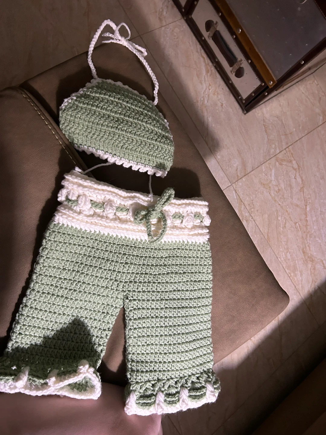 Handmade Crochet Baby Outfit Set - 4 Pieces - photo 2