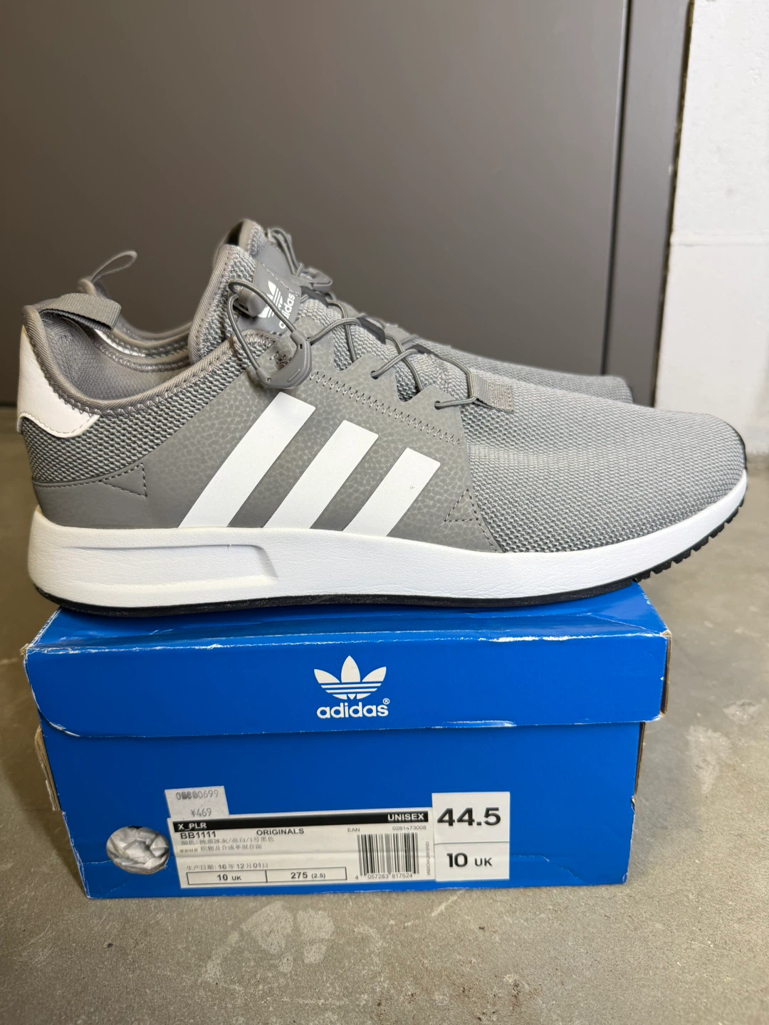 Adidas X_PLR Shoes Grey White Size 10 UK (44.5 EU)
