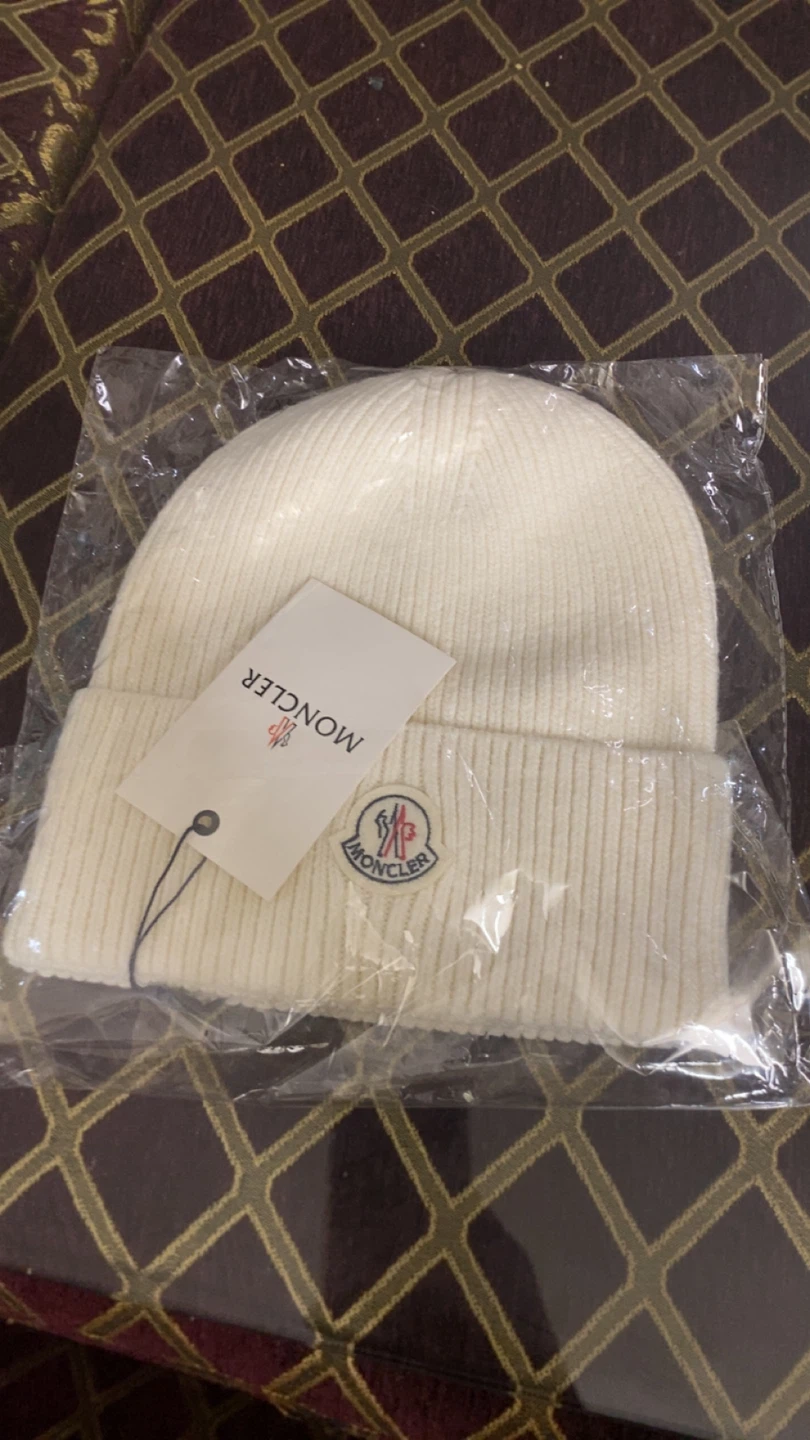 Moncler Beanie  - Cream