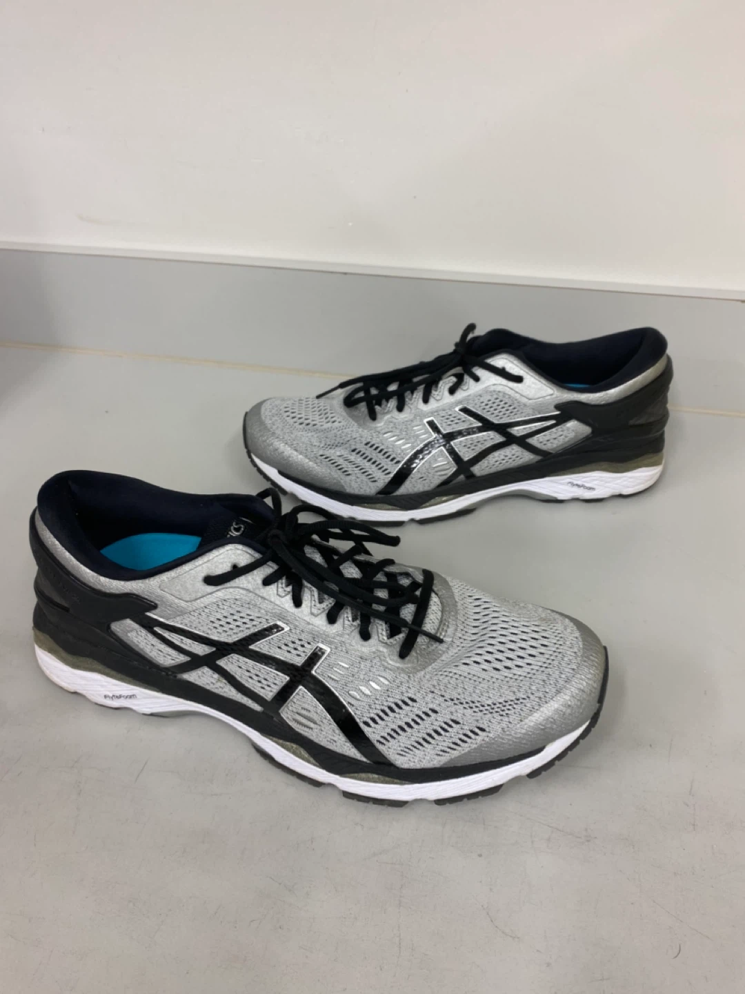 Asics Gel Kayano 24 ‘Silver Black’ Running Shoes Mens - 12.5