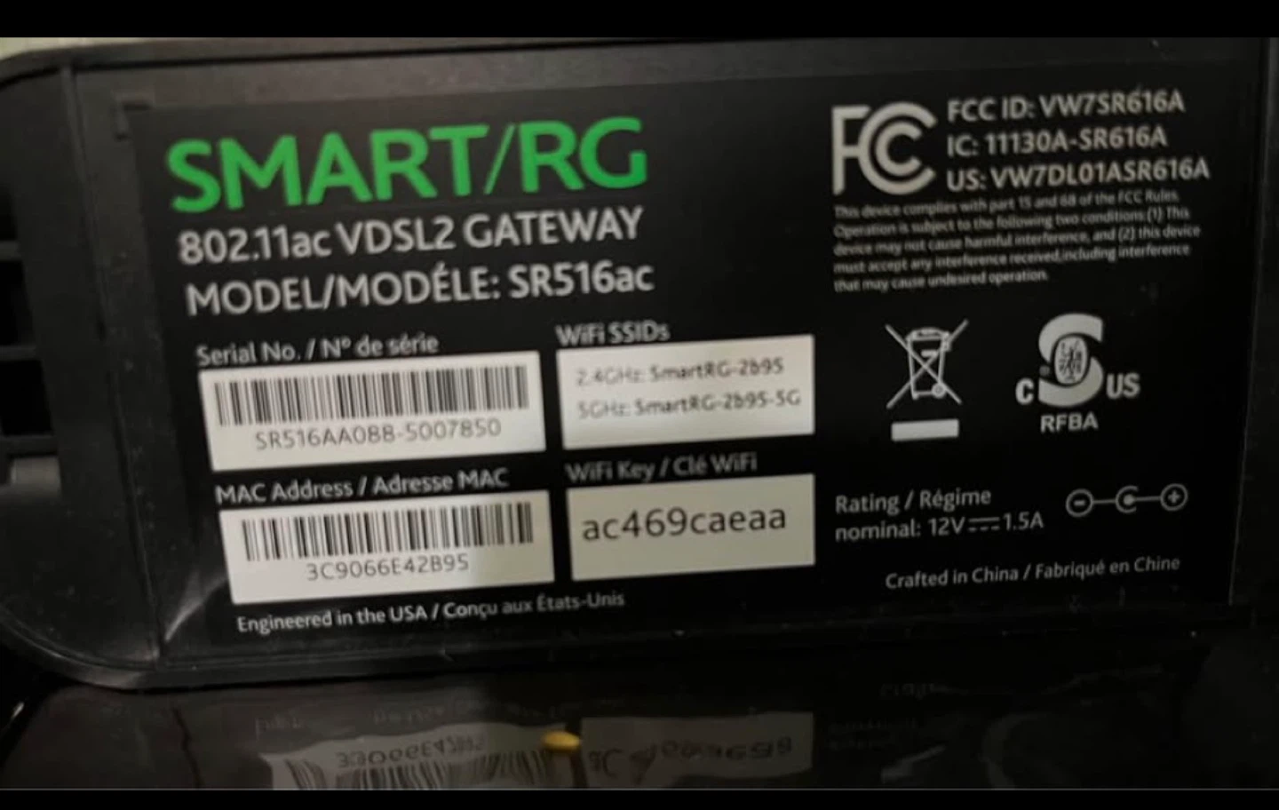 SMART/RG VDSL2 Gateway - photo 2