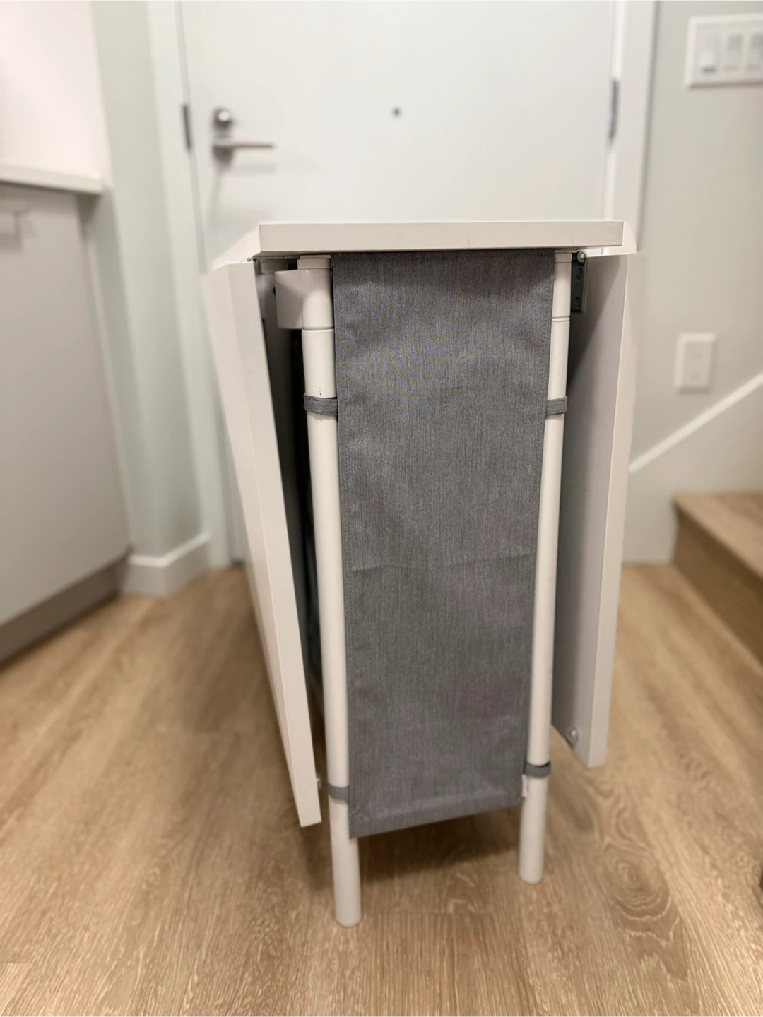 Dining Table - IKEA Kallhall White foldable Table with Storage - photo 2