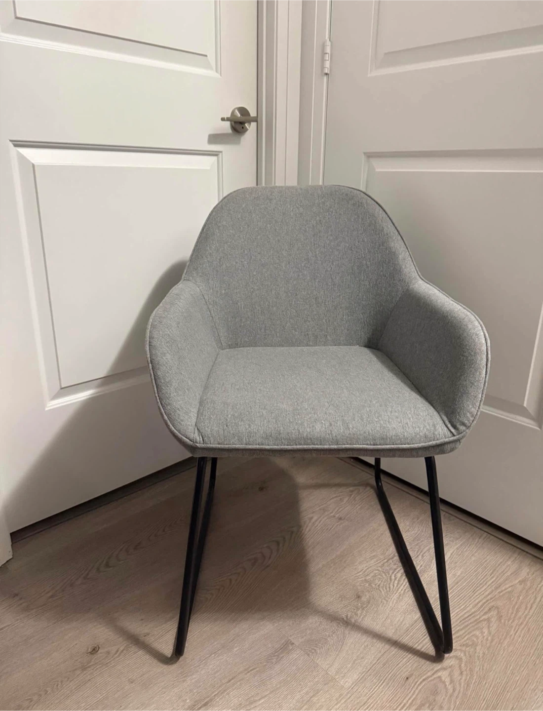 Grey Upholstered Accent Chair - photo 2