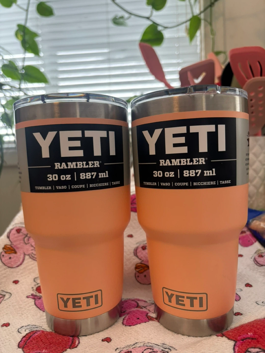 Yeti Rambler 30 oz Tumblers (2-Pack) - Peach