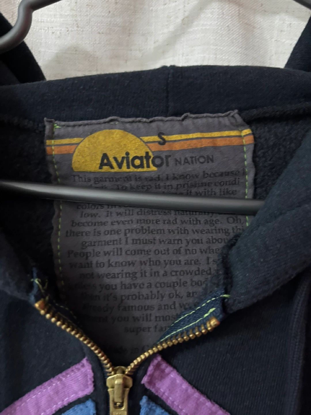 Aviator Nation Rainbow Zip Hoodie - photo 2