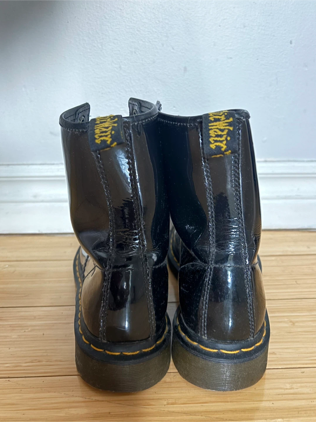 Dr. Martens Patent Leather Lace Up Boots (Women) - photo 2