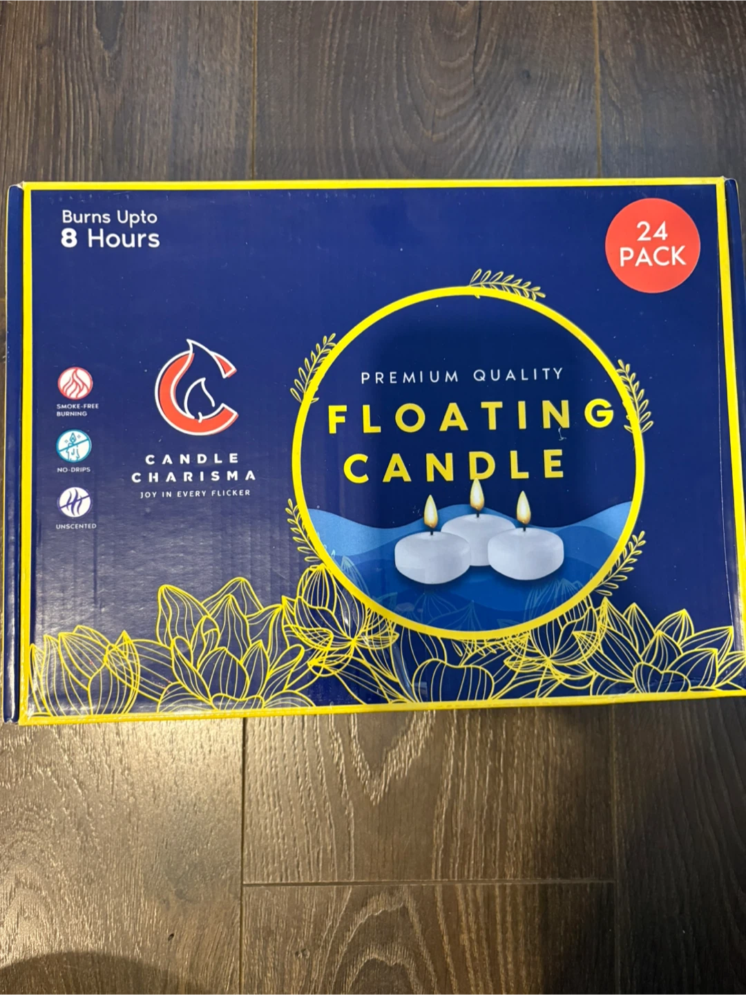 New 🥕Candle Charisma 24 Pack Floating Candles - photo 2