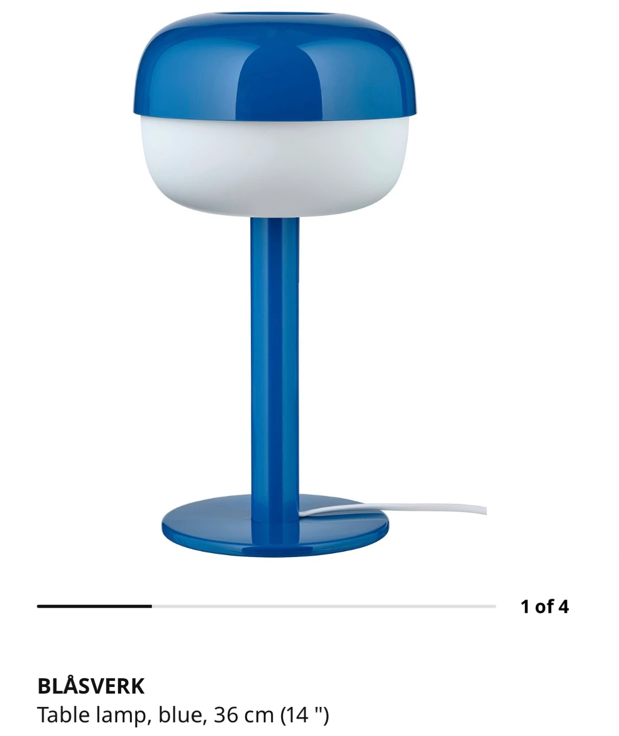 IKEA Table Lamp Blue