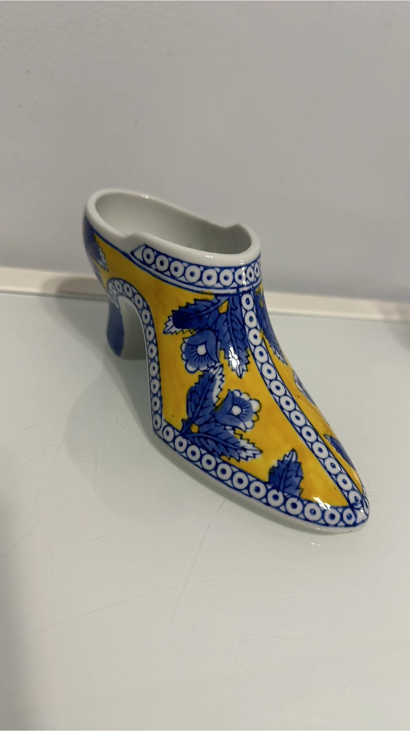 Vintage Ceramic High Heel Shoe Figurine - photo 2