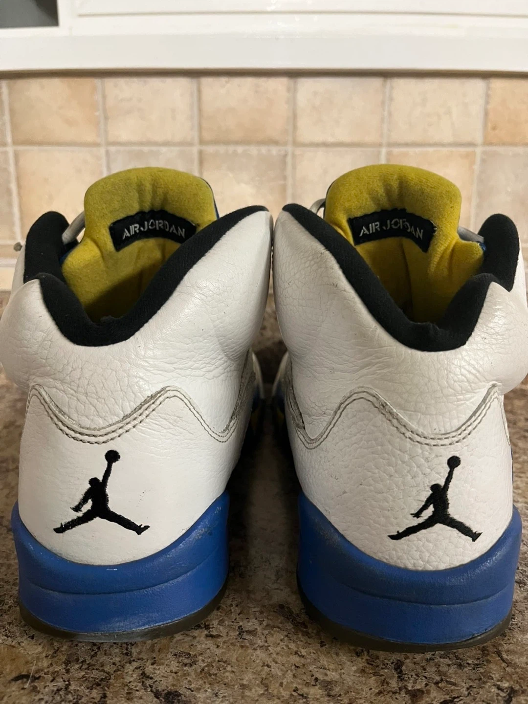 Air Jordan 5 Retro White Blue Yellow "Laney" 23 - photo 3