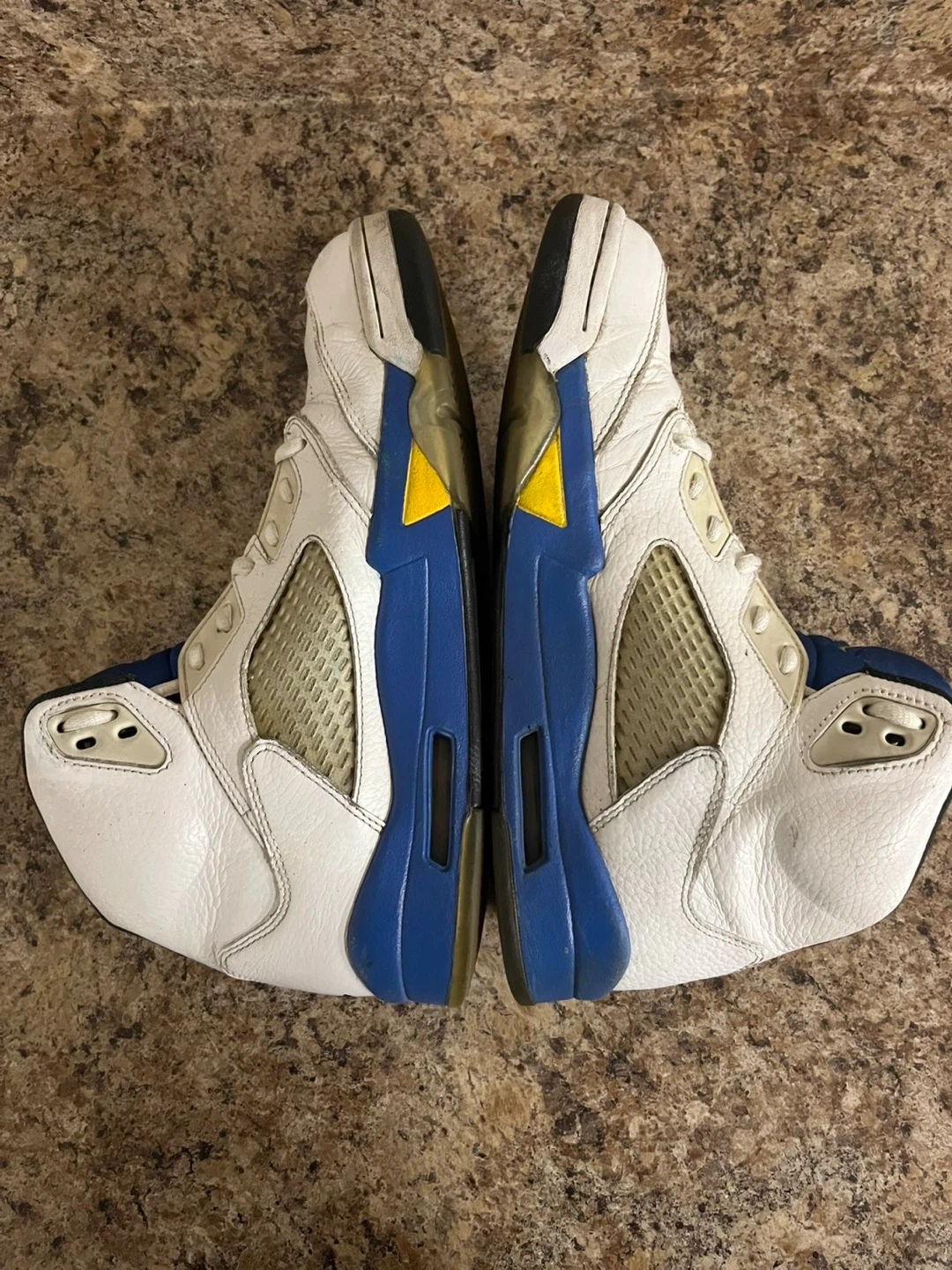 Air Jordan 5 Retro White Blue Yellow "Laney" 23 - photo 4