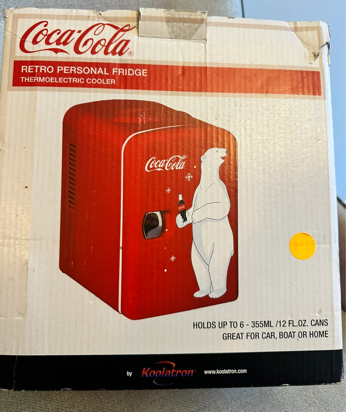 NOT WORKING Coca-Cola Retro Fridge Thermoelectric Cooler