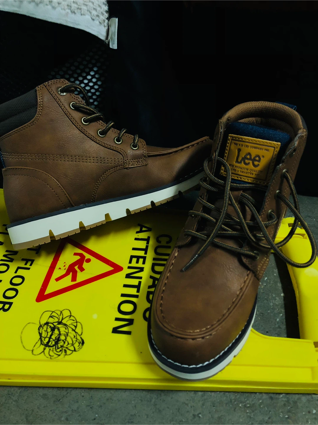Lee Men's Brown Faux Leather Ankle Boots - photo 2