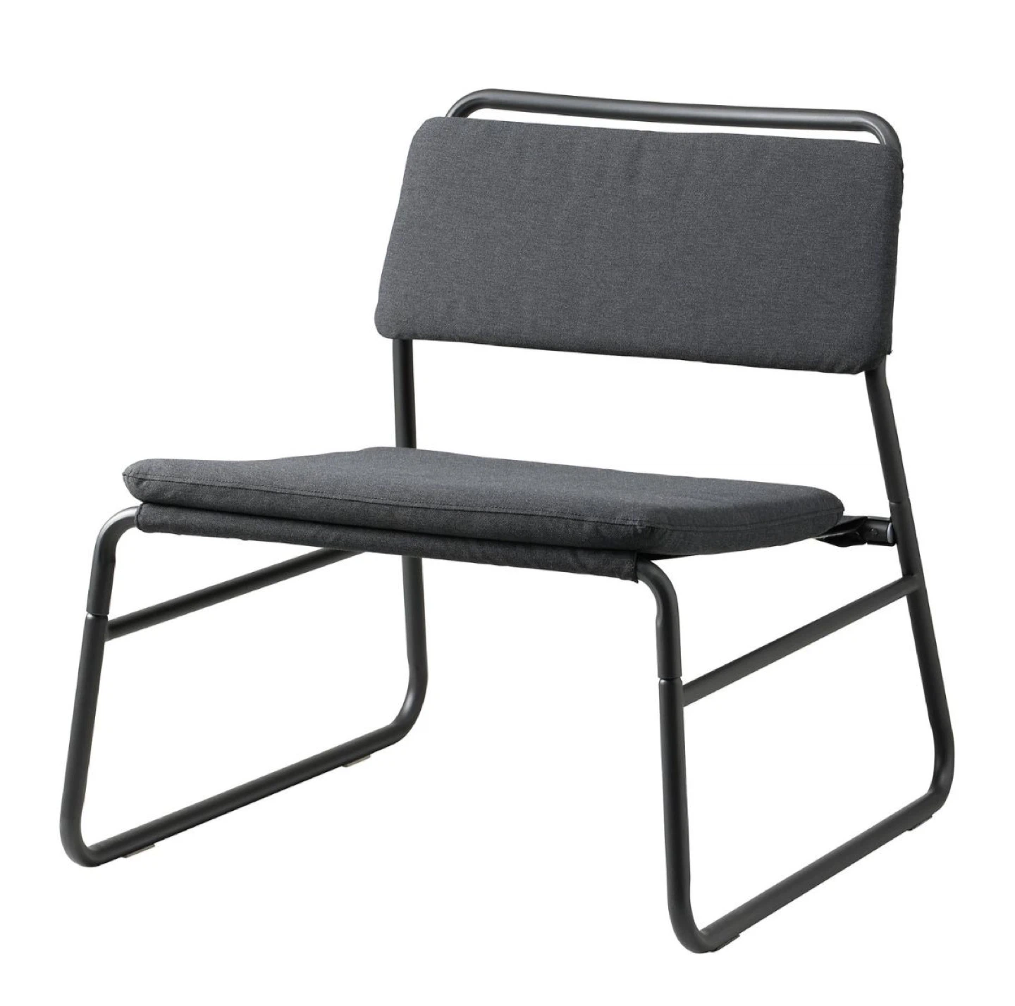 Ikea Linneback Chair, vissle dark grey
