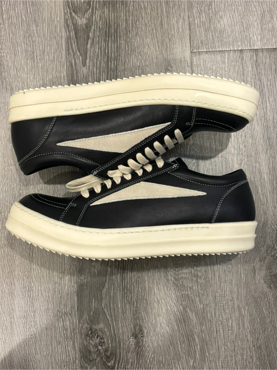 Rick Owens Vans Leather Sneakers