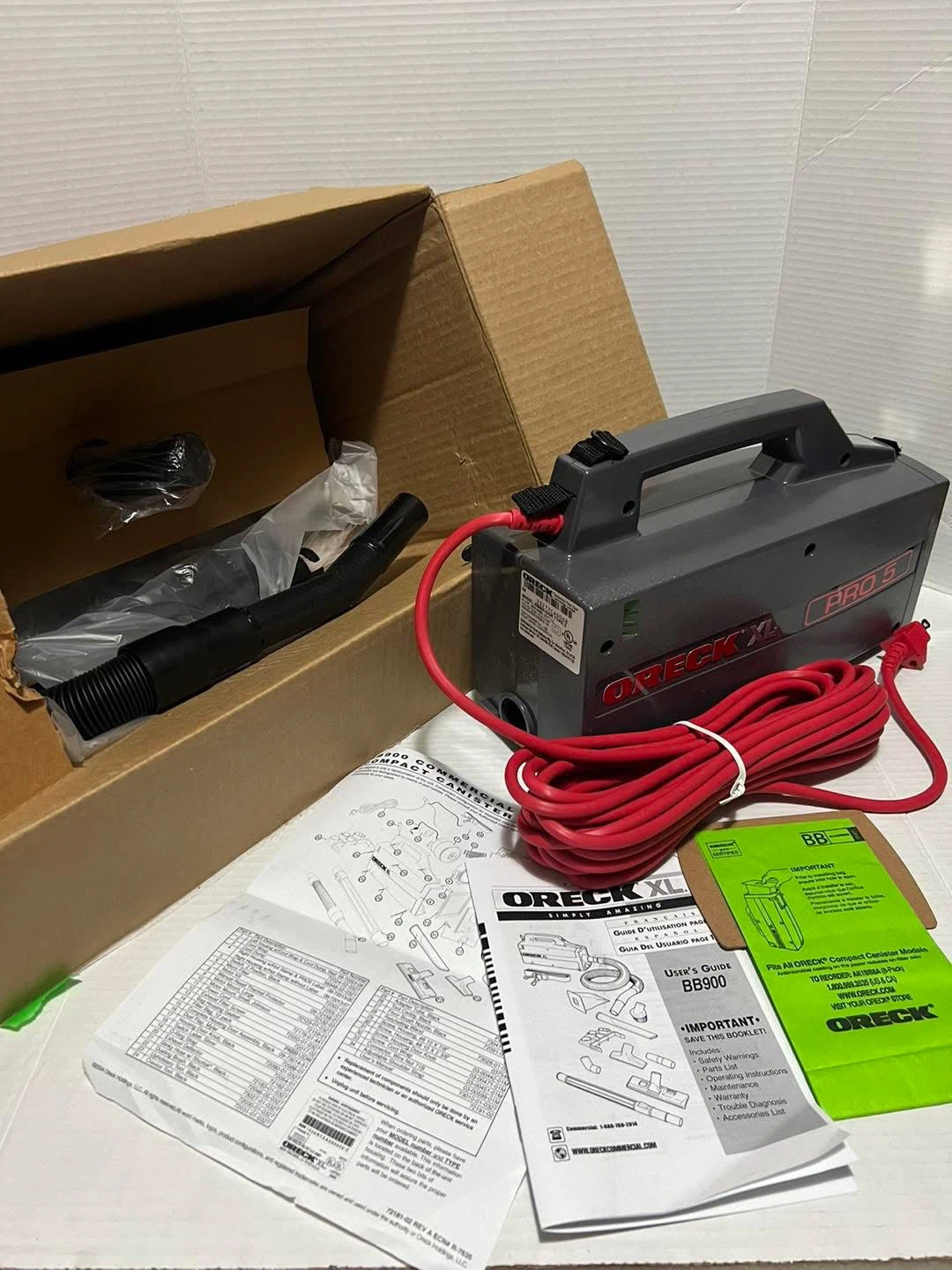 NEW Oreck Commercial XL Pro 5 Handheld Vacuum - photo 2