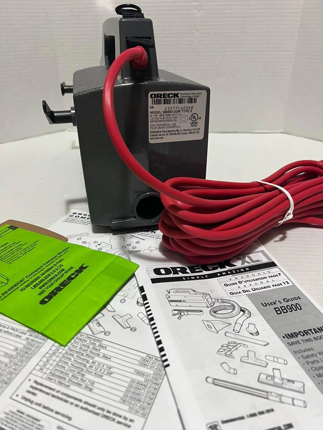 NEW Oreck Commercial XL Pro 5 Handheld Vacuum - photo 5