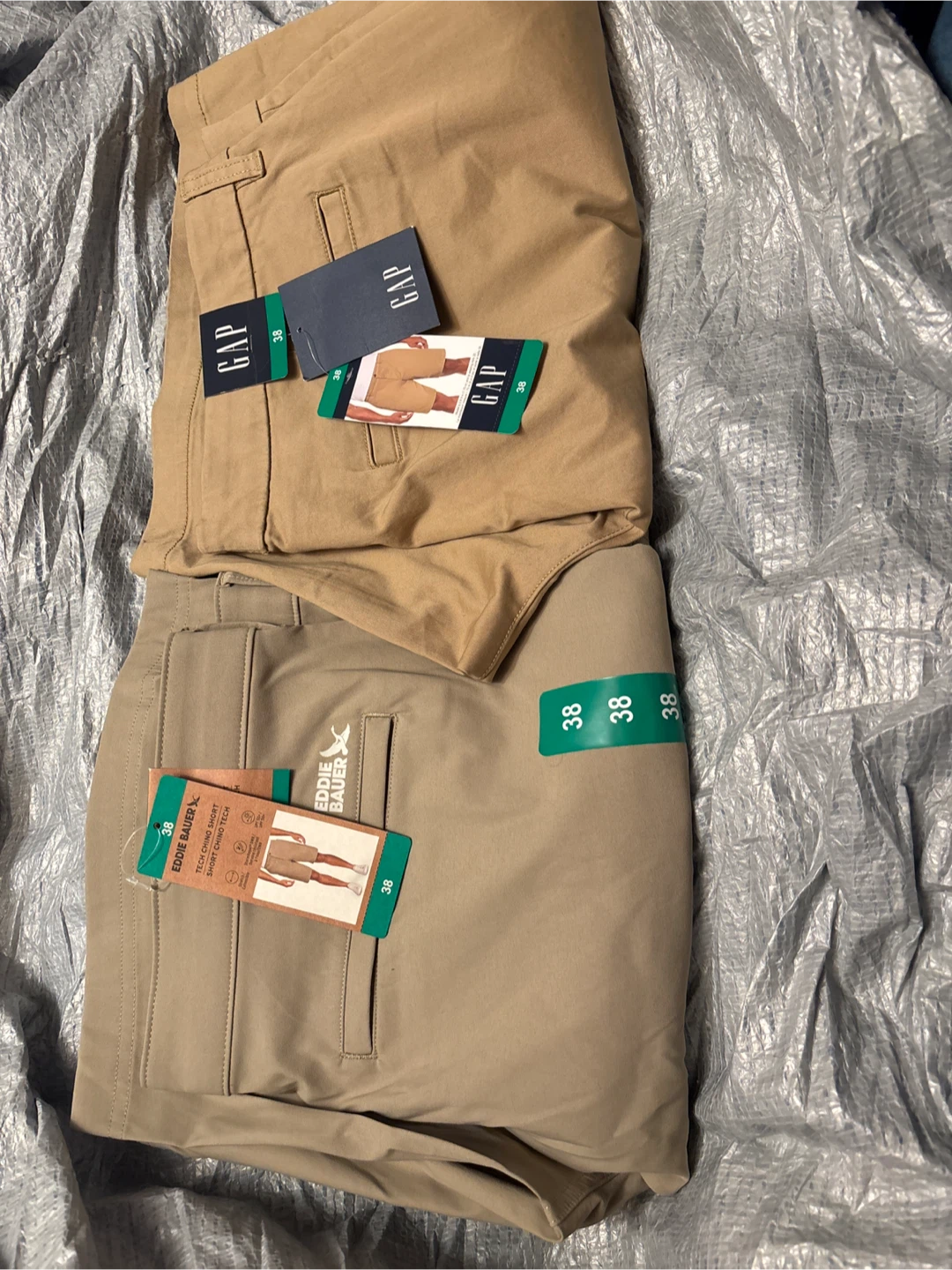 2pc Eddie Bauer & GAP Men's Chino Shorts - Size 38