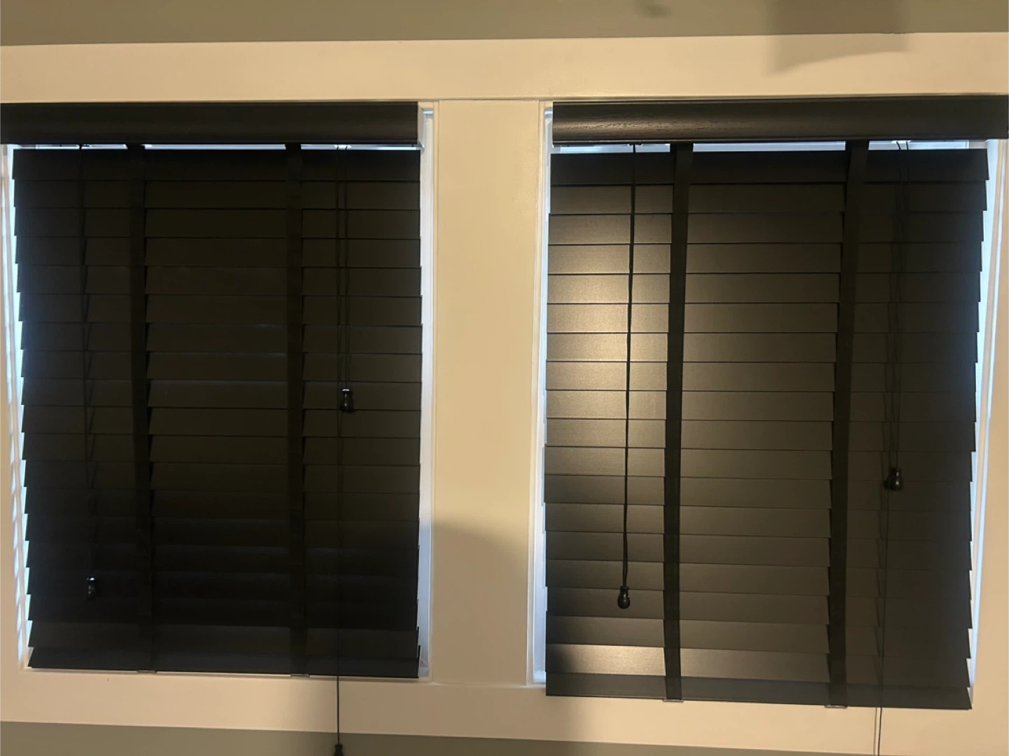Brand New Black Wooden Blinds – 26” x 37” (Set of 4) - photo 3