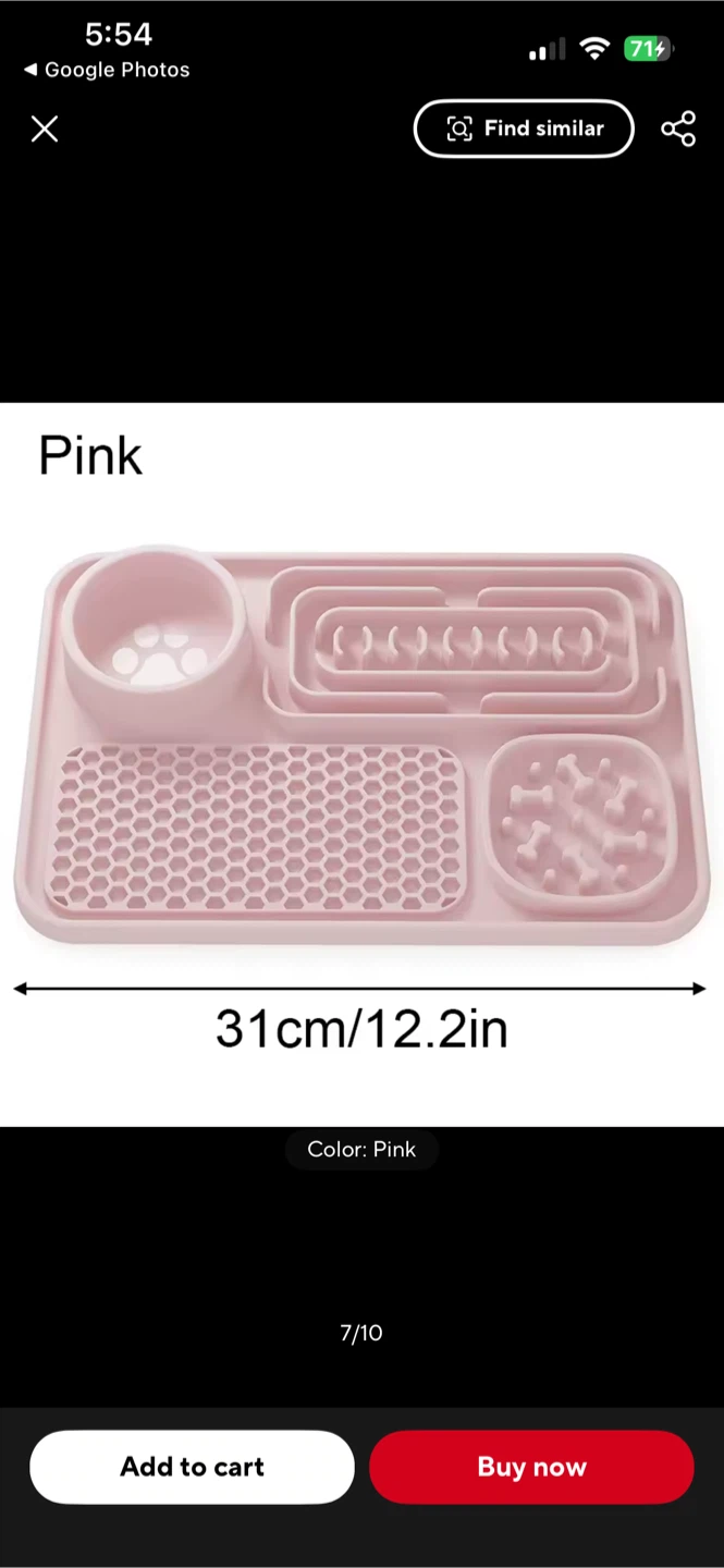 🥕Pink Pet Slow Feeder Lick Mat (new)