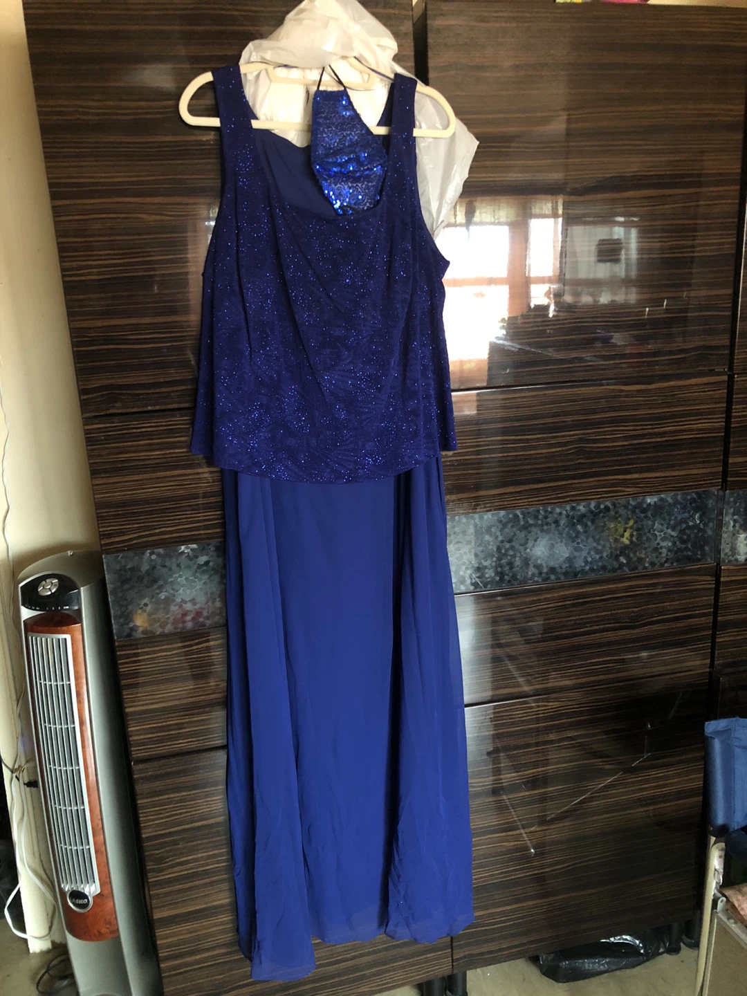 🥕Macy’s Royal Blue Sparkly Evening gown with Jacket - photo 3