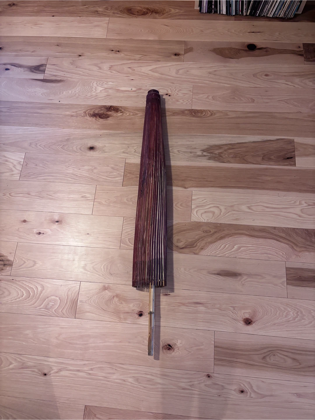 Paper & Bamboo Parasol (Umbrella) with Polka Dots - photo 5