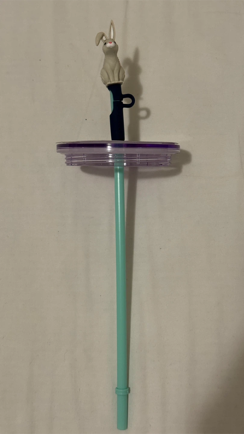 BRAND NEW 2024 Starbucks Easter Tumbler with Bunny Straw Topper - photo 5