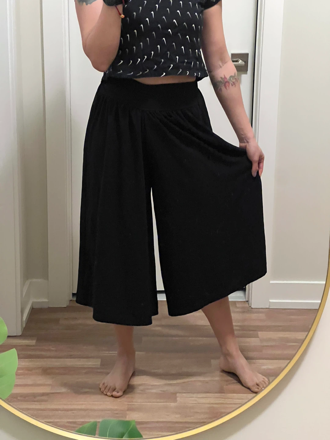 Black wide leg Pants