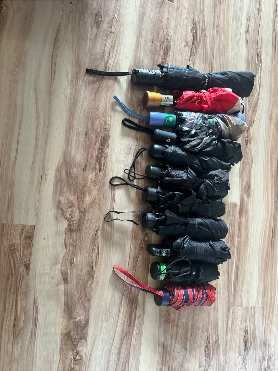 Lot of 10 compact umbrellas