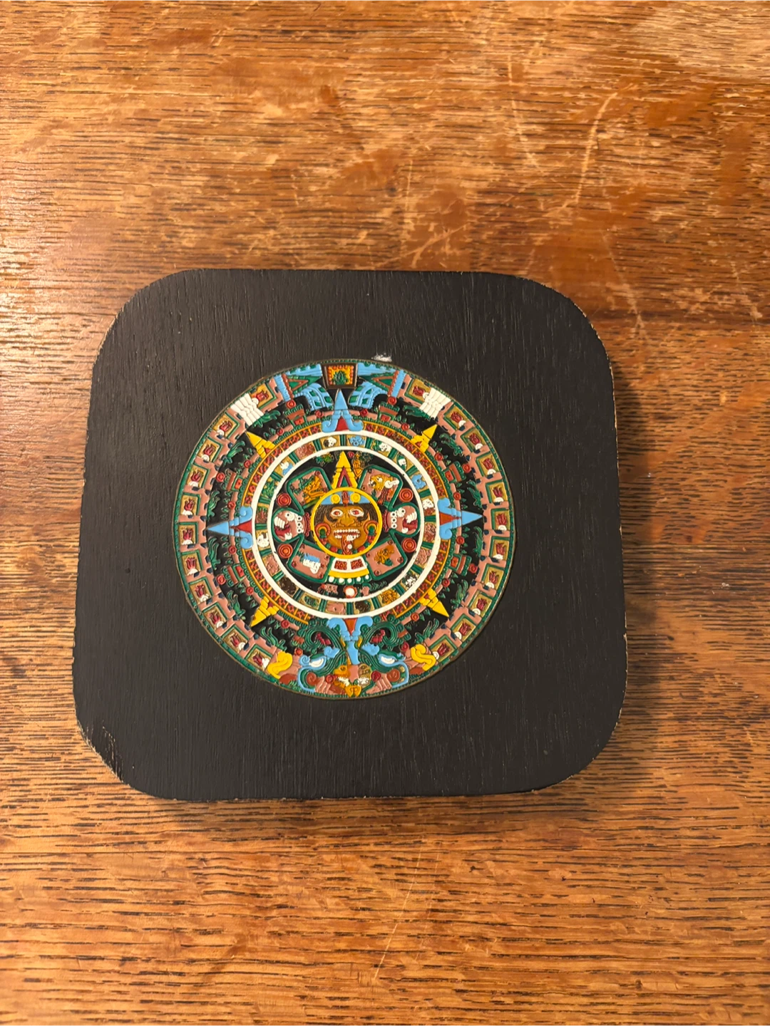 Aztec Sun Stone Calendar Wall Hanging (small)