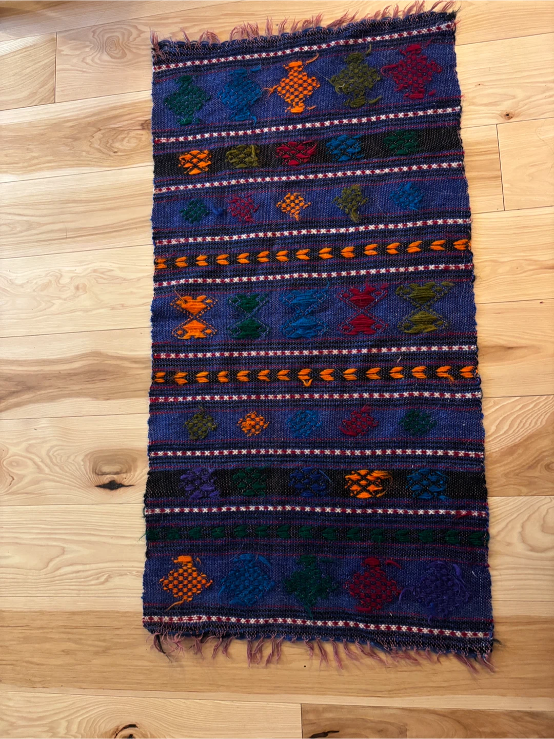 Small Multi-colour Woven Rug - photo 4