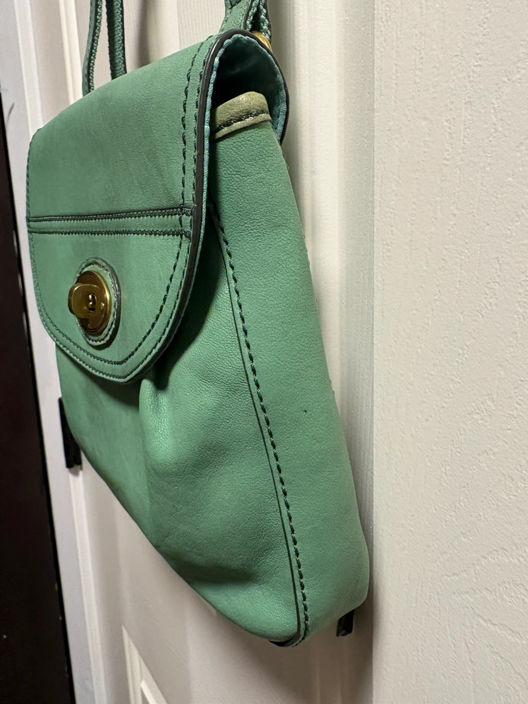 Fossil Green Leather Shoulder Bag - photo 4