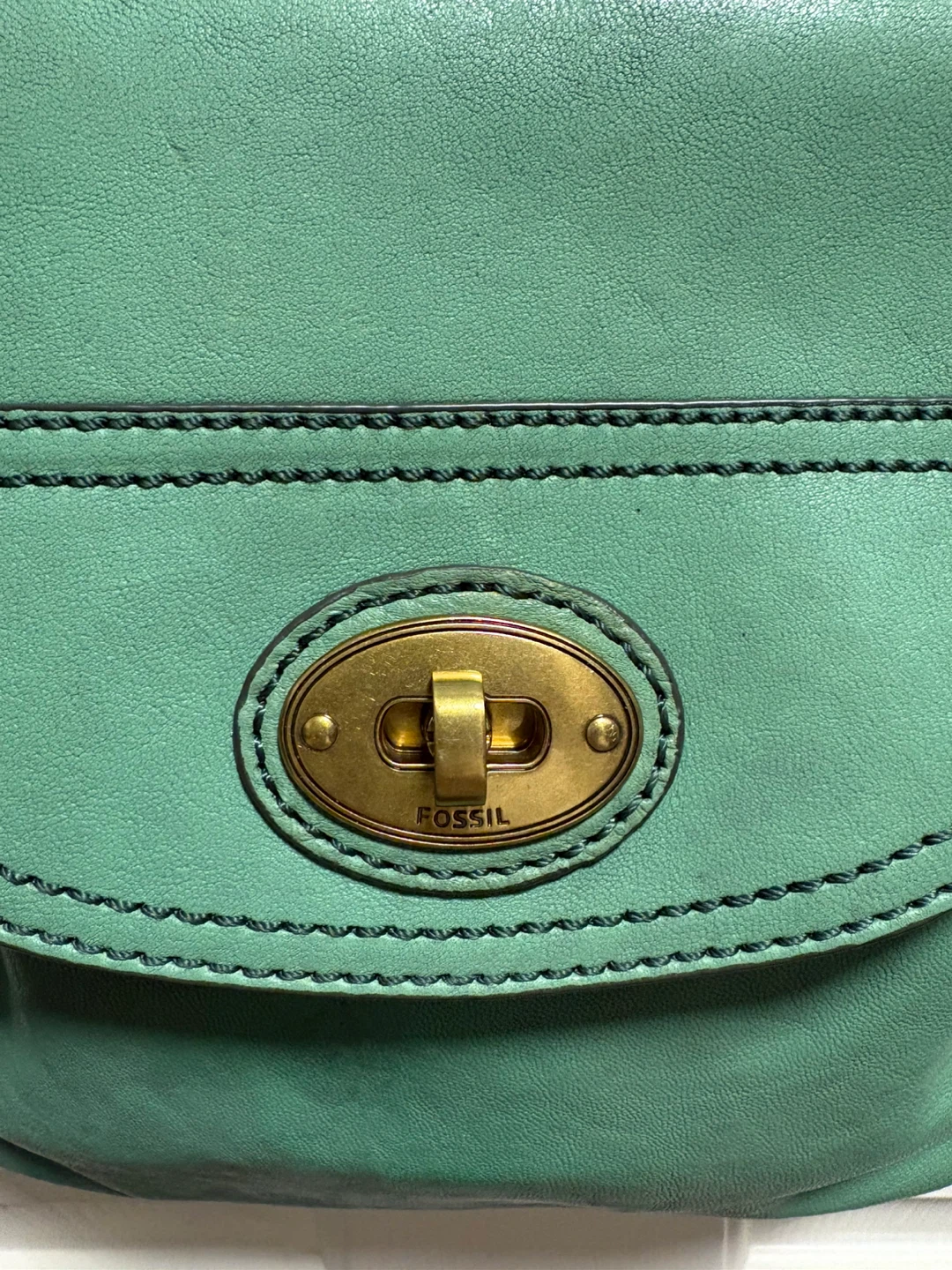 Fossil Green Leather Shoulder Bag - photo 3