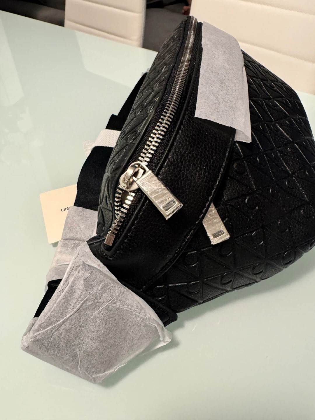 Calvin Klein Black Embossed Belt Bag - photo 3