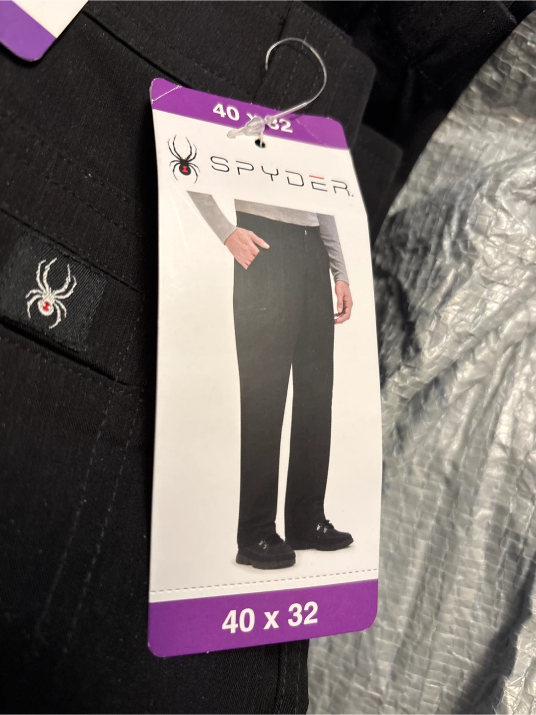 Spyder Men's Black Pants - Size 40x32 - photo 2