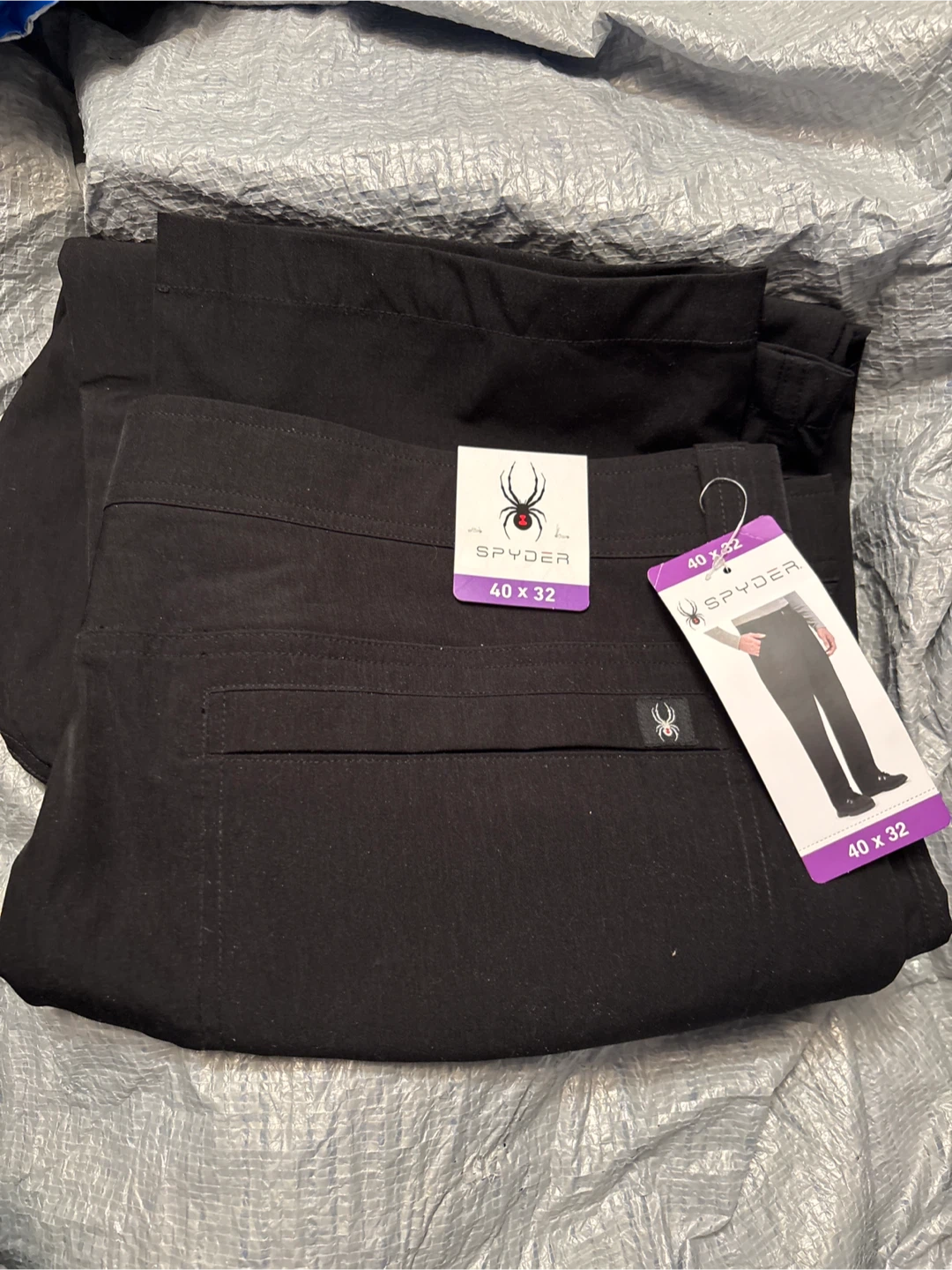 Spyder Men's Black Pants - Size 40x32