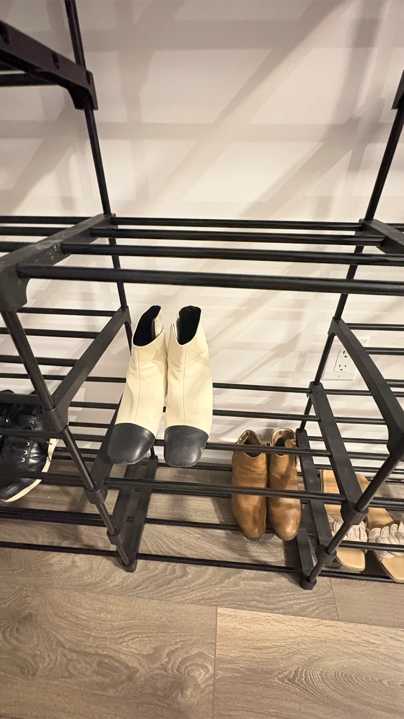 Black Metal Shoe Rack Organizer - photo 5