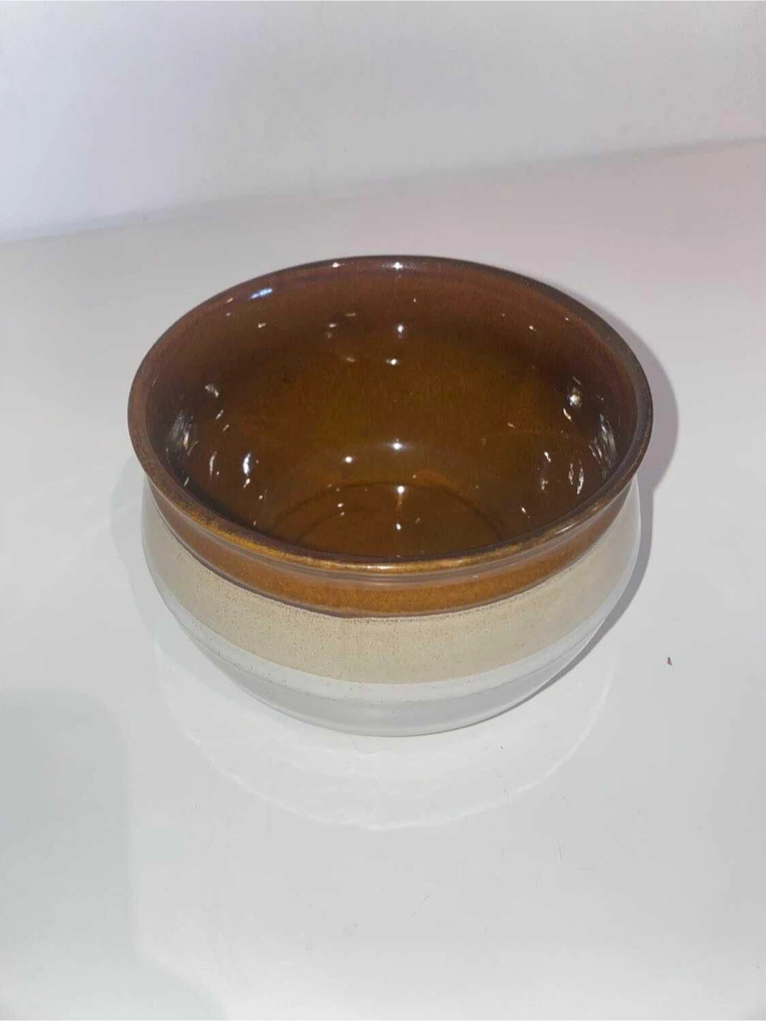 Vintage stoneware soup bowl - photo 2