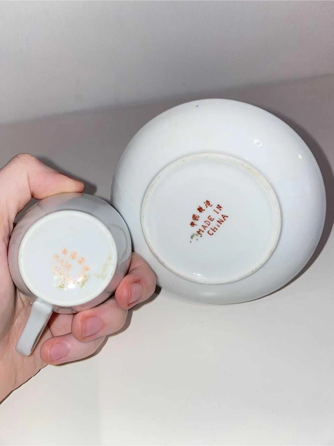 Vintage porcelain teacup set - photo 2