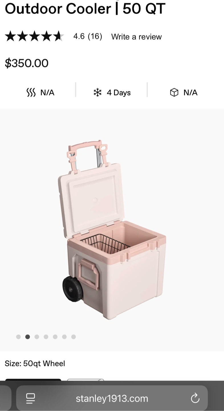 Stanley Outdoor Cooler 50 QT with Wheels