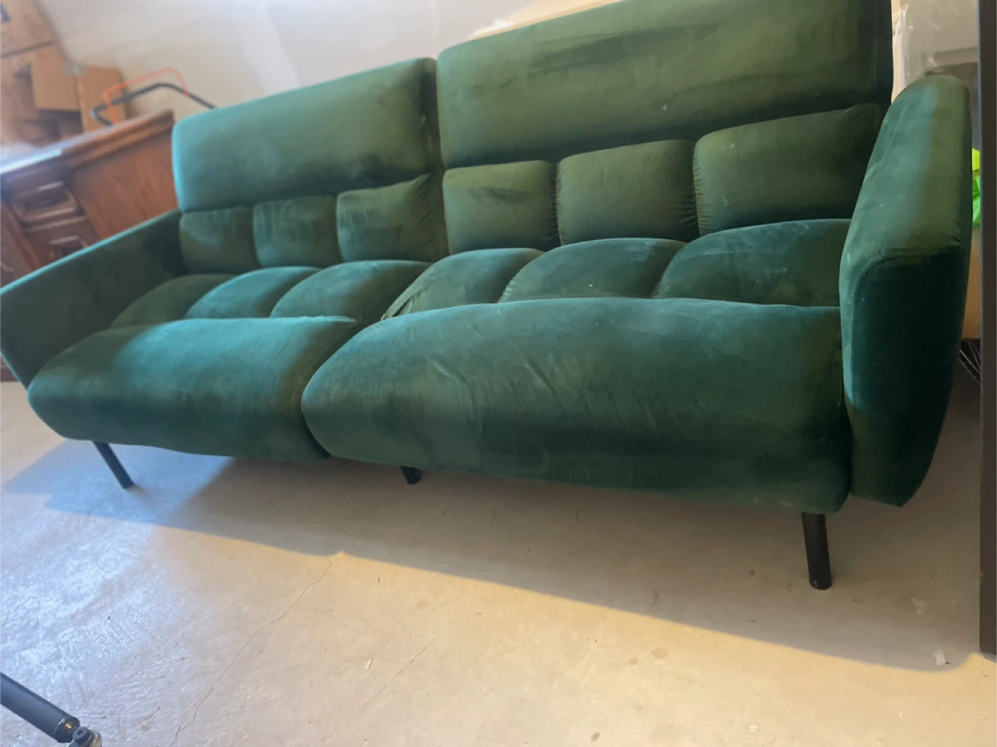 Green Velvet Sofa - photo 3