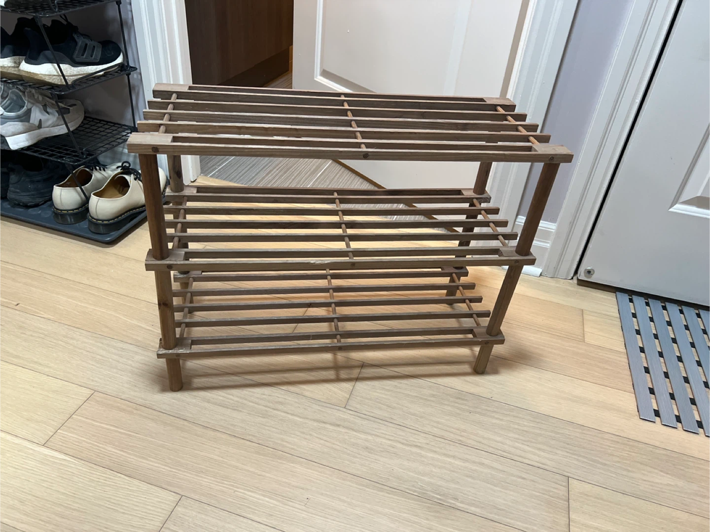 Wooden 3-Tier Shoe Rack