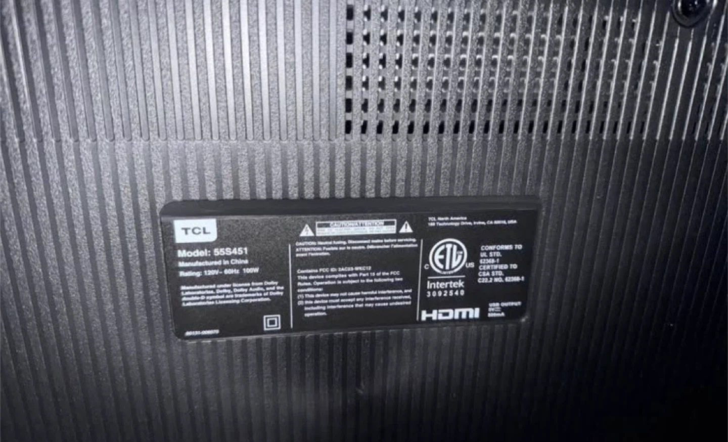 TCL 55" Roku TV - photo 3